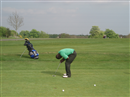 No prizes for guessing who this is, as another putt slips by!!!