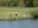 Dave Knight & John Loveridge on the 4th @ Merrist Wood looking for a nice pinic spot  ha ha