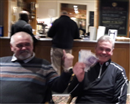 Tony shows us the money after his win at Kingswood