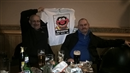Michael Pitter holding up Andy "The Animal" Attard's new tshirt @The 5th SES Masters - East Sussex National, 09th April 2016