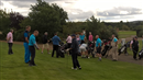 The 5th SES v Epping Bandits Society Cup 2015 - the guys getting ready on the 1st (Boom boom showing Sir AL his new swing)