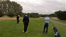 The VI Annual Society Cup @Birchwood Gc 10 Sept 2016: Grp 1(L:R) Des Burnett on the 1st