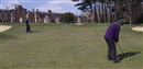 Debbie Vagg preparing to chip to the 18th at Selsdon Park, 6 April 2013.