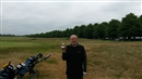 Michael thinking positive, at Seaford golf club in advance of the SES Open the following day