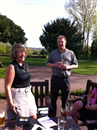 Royal Blackheath 06th May 2013 - Steve receiving wooden spoon for his efforts. His excuse for a poor game was playing with new clubs
