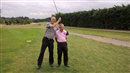 The VI Annual Society Cup @Birchwood Gc 10 Sept 2016: (L:R) Mike "Moose" and Dennis Conway clowning around