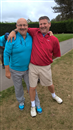 The VI Annual Society Cup @Birchwood Gc 10 Sept 2016: Grp 1(L:R) Capt Michael Pitter and Paul "Smiffy" Smith having a shoe-in competition!