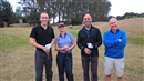 The VI Annual Society Cup @Birchwood Gc 10 Sept 2016: Grp 1(L:R) David Tett, Kasia Weale, Fernando Gibson and Our guest