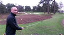 Phil posing at West Sussex, so that we can send a photo to Daniel, who is at work