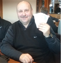 Michael the Robot shows us the money after cleaning us out at Southern Valley