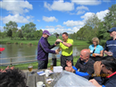 Gary Wilson presenting the Cup to the winning Team, Weald of Kent.