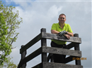 Our Captain, Steve Hunt, keeping an eye on the downhill drive, 9th, Weald of Kent