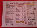 The Memorable Golfers Menu