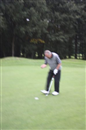 Play-Off hole - Dickson requires a two footer to win... and it's all over...Dickson celebrates his victory!!