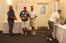 And so to the prizes ... Yellow Ball Comp. - Frank Knott, Roger Ireland & Des Burnett