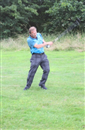 Meanwhile, Mr.Pollock shows us its all about power and determination when playing from the rough...