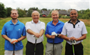 Team Griffiths, Elkingon, McAlear and Bacchus, still smiling after 15 holes ...