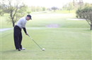Mr.Houghton leaves to trike to step on to the 10th....