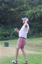 One of our newbies curses the 14th hole...