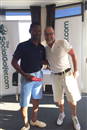 Third Place - Lyndon Samuel (clutching a dozen golf balls) 