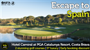 PGA Catalunya offers up 5* service and two golf courses on-site, one of which is consistently ranked in Spain's top 5. 
https://www.golf-escapes.com/hotel-camiral-at-pga-catalunya-resort
