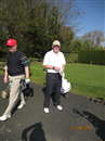 Mark Coleman, Kevin Gregory ready for a nice golfing day, Ham Manor, Sussex