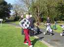 John Wyatt very smartly dressed, Mark Coleman in the background , Ham Manor, Sussex