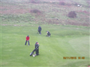 Phil about to hole this from off the green no wonder he he ended up with 46 pts ( third shot on a par 5 with a stroke as well)