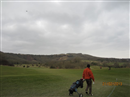 Ken having a nice walk, Willingdon GC.