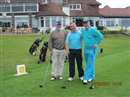 Ken Paul & Roger waiting to tee off at Cooden Beach