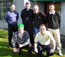 Cheltenham six-ball ( strictly illegal) played when the course is VERY quiet during the week ( everyone at work)....prizes include free haircut from any member of the group, £10 bets on selected favourites, and loads of beer !